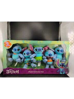 Disney Stitch Plush Collector Set 5-Piece Boxed Gift Set